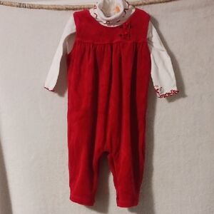 OshKosh B'gosh Baby Romper in Red and White